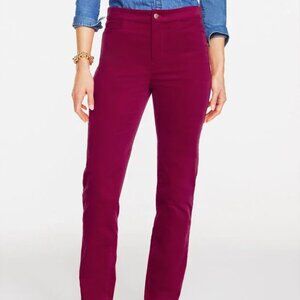 Talbots Velveteen Straight Leg Pants 12P NWT